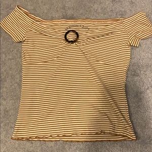 off the shoulder t-shirt